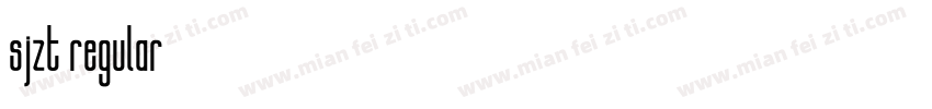 sjzt regular字体转换